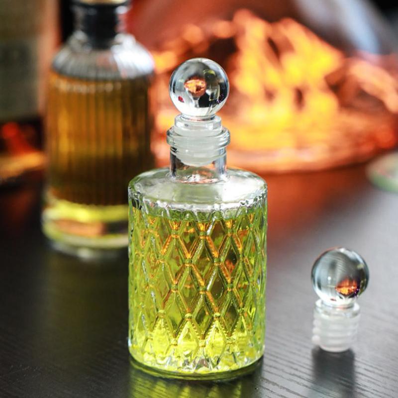 Bitters Bottle Set - Vintage glazen bitterfles met glazen dop,