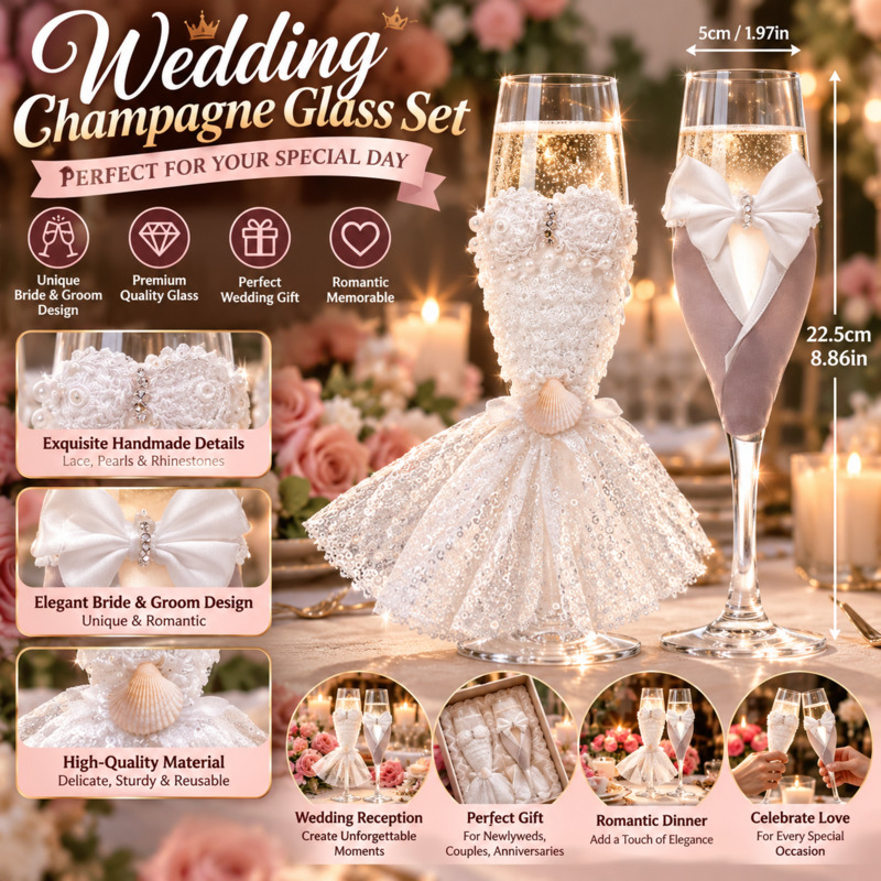Set van champagneglazen voor b - Home Bar Set recensie en prijs