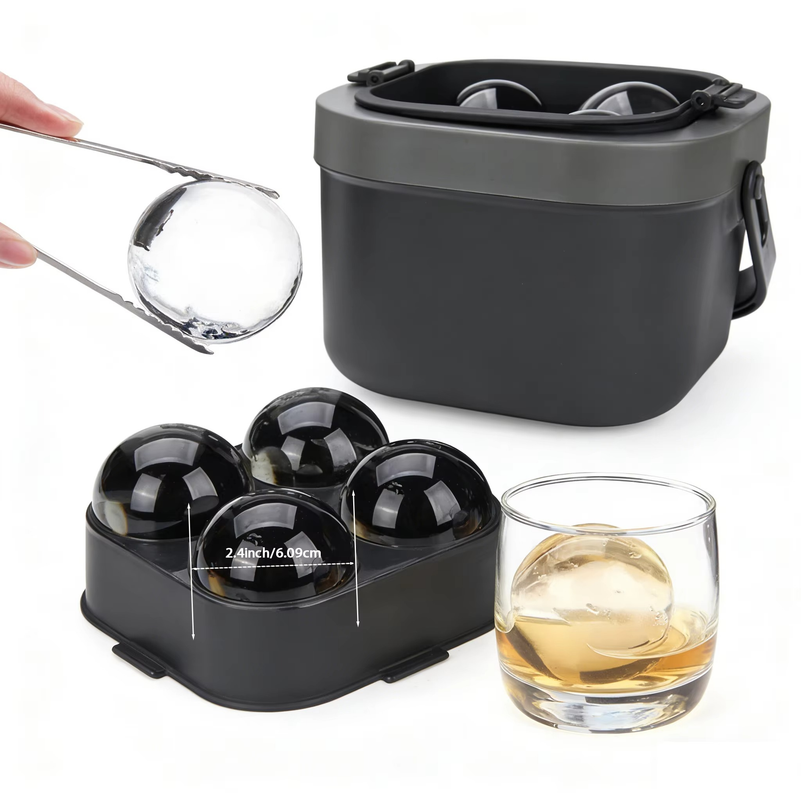 Kristalheldere ijsballenmaker, - Ice Mold Sphere recensie en prijs